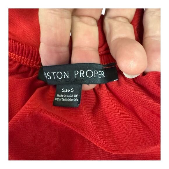 Boston Proper Red Sleeveless Flowy Jumpsuit Size S - Picture 5 of 8